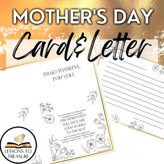 Christian Mother’s Day Card Bible Verse Religious